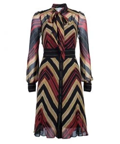 Diane Von Furstenberg 'Hannah' Tricolor Dress M For Women