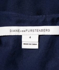 Diane Von Furstenberg Navy Blue Silk Embroidered Plunge Neck Maslyn Top S For Women 10 Diane Von Furstenberg Navy Blue Silk Embroidered Plunge Neck Maslyn Top S For Women -Diane Von Furstenberg shop luxury women diane von furstenberg used clothes p438231 006