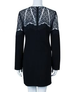Diane Von Furstenberg Black Lace Dahlia Dress L For Women -Diane Von Furstenberg shop luxury women diane von furstenberg used clothes p43941 003