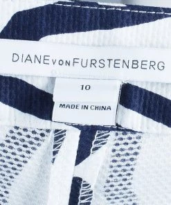 Diane Von Furstenberg White Ikat Stamp Genesis Trousers L For Women -Diane Von Furstenberg shop luxury women diane von furstenberg used clothes p43951 008