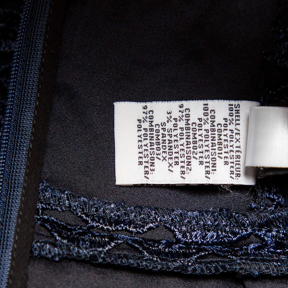 Diane Von Furstenberg Navy Blue Kinchu SG Lace Dress S For Women 6 Diane Von Furstenberg Navy Blue Kinchu SG Lace Dress S For Women - Image 6