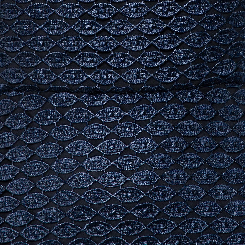 Diane Von Furstenberg Navy Blue Kinchu SG Lace Dress S For Women 4 Diane Von Furstenberg Navy Blue Kinchu SG Lace Dress S For Women - Image 4