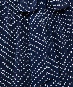 Diane Von Furstenberg Navy Blue And White Dotted Silk Belted Eva Jumpsuit M For Women -Diane Von Furstenberg shop luxury women diane von furstenberg used clothes p442064 005