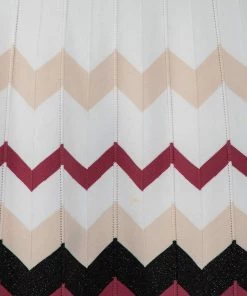 Diane Von Furstenberg Black Knit Chevron Pattern Paneled Gaia Midi Dress M For Women -Diane Von Furstenberg shop luxury women diane von furstenberg used clothes p449661 001