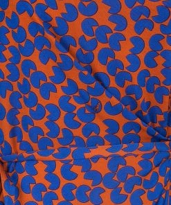 Diane Von Furstenberg Amberlin Orange Print Belted Dress S For Women -Diane Von Furstenberg shop luxury women diane von furstenberg used clothes p45020 007