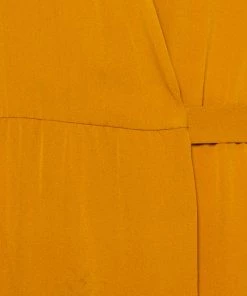 Diane Von Furstenberg Mustard Yellow Silk Mini Wrap Nove Dress M For Women -Diane Von Furstenberg shop luxury women diane von furstenberg used clothes p454144 004