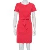 Diane Von Furstenberg Pink Jersey Draped Waist Tie Detail Zoe Dress S For Women