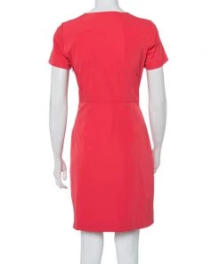 Diane Von Furstenberg Pink Jersey Draped Waist Tie Detail Zoe Dress S For Women -Diane Von Furstenberg shop luxury women diane von furstenberg used clothes p456251 004