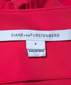 Diane Von Furstenberg Pink Jersey Draped Waist Tie Detail Zoe Dress S For Women -Diane Von Furstenberg shop luxury women diane von furstenberg used clothes p456251 005