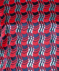 Diane Von Furstenberg Red Patterned Lamé Maxi Dress L For Women -Diane Von Furstenberg shop luxury women diane von furstenberg used clothes p460507 007