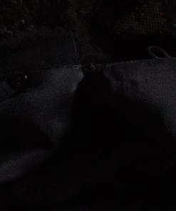 Diane Von Furstenberg Navy Blue & Black Sequined Silk Sheer Back Detail Gown XS For Women -Diane Von Furstenberg shop luxury women diane von furstenberg used clothes p461908 004