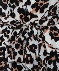 Diane Von Furstenberg Beige Handpainted Floral Printed Silk Belted Amina Dress M For Women -Diane Von Furstenberg shop luxury women diane von furstenberg used clothes p462357 002