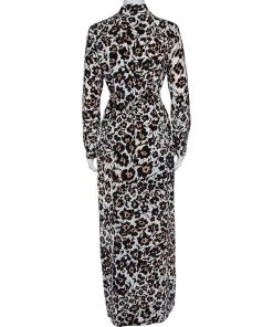 Diane Von Furstenberg Beige Handpainted Floral Printed Silk Belted Amina Dress M For Women -Diane Von Furstenberg shop luxury women diane von furstenberg used clothes p462357 004