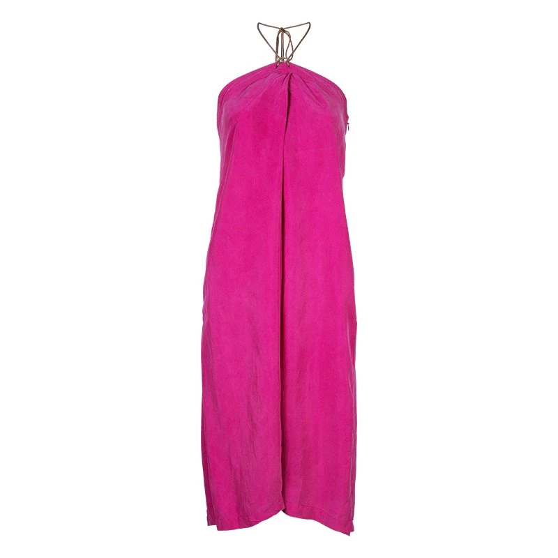Diane Von Furstenberg Maui Fuschia Halter Dress M For Women 1 Diane Von Furstenberg Maui Fuschia Halter Dress M For Women