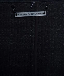 Diane Von Furstenberg Monochrome Tweed Zip Front Collarless Caity Jacket S For Women 13 Diane Von Furstenberg Monochrome Tweed Zip Front Collarless Caity Jacket S For Women -Diane Von Furstenberg shop luxury women diane von furstenberg used clothes p480186 006