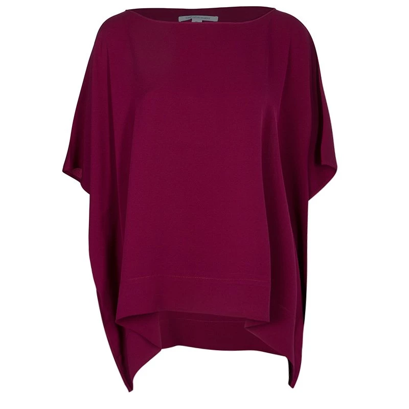 Diane Von Furstenberg Purple New Hanky Top M/L For Women 1 Diane Von Furstenberg Purple New Hanky Top M/L For Women