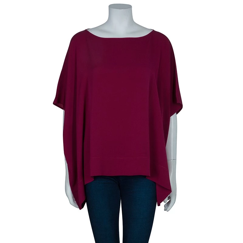 Diane Von Furstenberg Purple New Hanky Top M/L For Women 2 Diane Von Furstenberg Purple New Hanky Top M/L For Women - Image 2