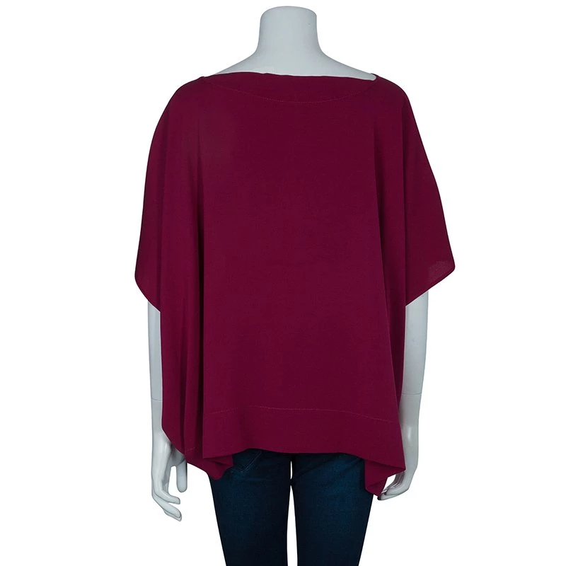Diane Von Furstenberg Purple New Hanky Top M/L For Women 3 Diane Von Furstenberg Purple New Hanky Top M/L For Women - Image 3