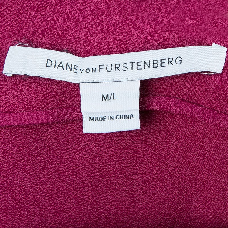Diane Von Furstenberg Purple New Hanky Top M/L For Women 8 Diane Von Furstenberg Purple New Hanky Top M/L For Women - Image 8