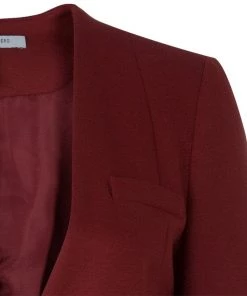 Diane Von Furstenberg Red Tutor Wool Blazer S For Women -Diane Von Furstenberg shop luxury women diane von furstenberg used clothes p48716 004