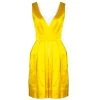 Diane Von Furstenberg Yellow Pleated Eliza Dress M For Women
