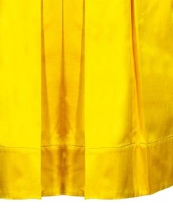 Diane Von Furstenberg Yellow Pleated Eliza Dress M For Women -Diane Von Furstenberg shop luxury women diane von furstenberg used clothes p48756 005