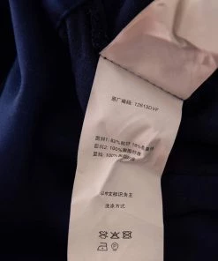 Diane Von Furstenberg Navy Blue Velvet Claude Satin-Trimmed Jumpsuit M For Women -Diane Von Furstenberg shop luxury women diane von furstenberg used clothes p488791 009