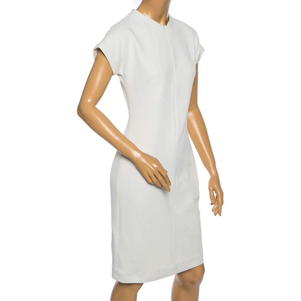 Diane Von Furstenberg White Knit Maizah Short Dress M For Women 2 Diane Von Furstenberg White Knit Maizah Short Dress M For Women - Image 2