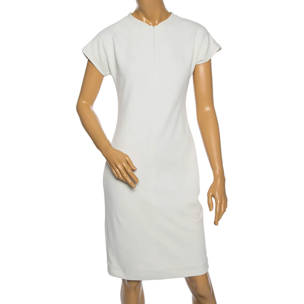 Diane Von Furstenberg White Knit Maizah Short Dress M For Women 1 Diane Von Furstenberg White Knit Maizah Short Dress M For Women