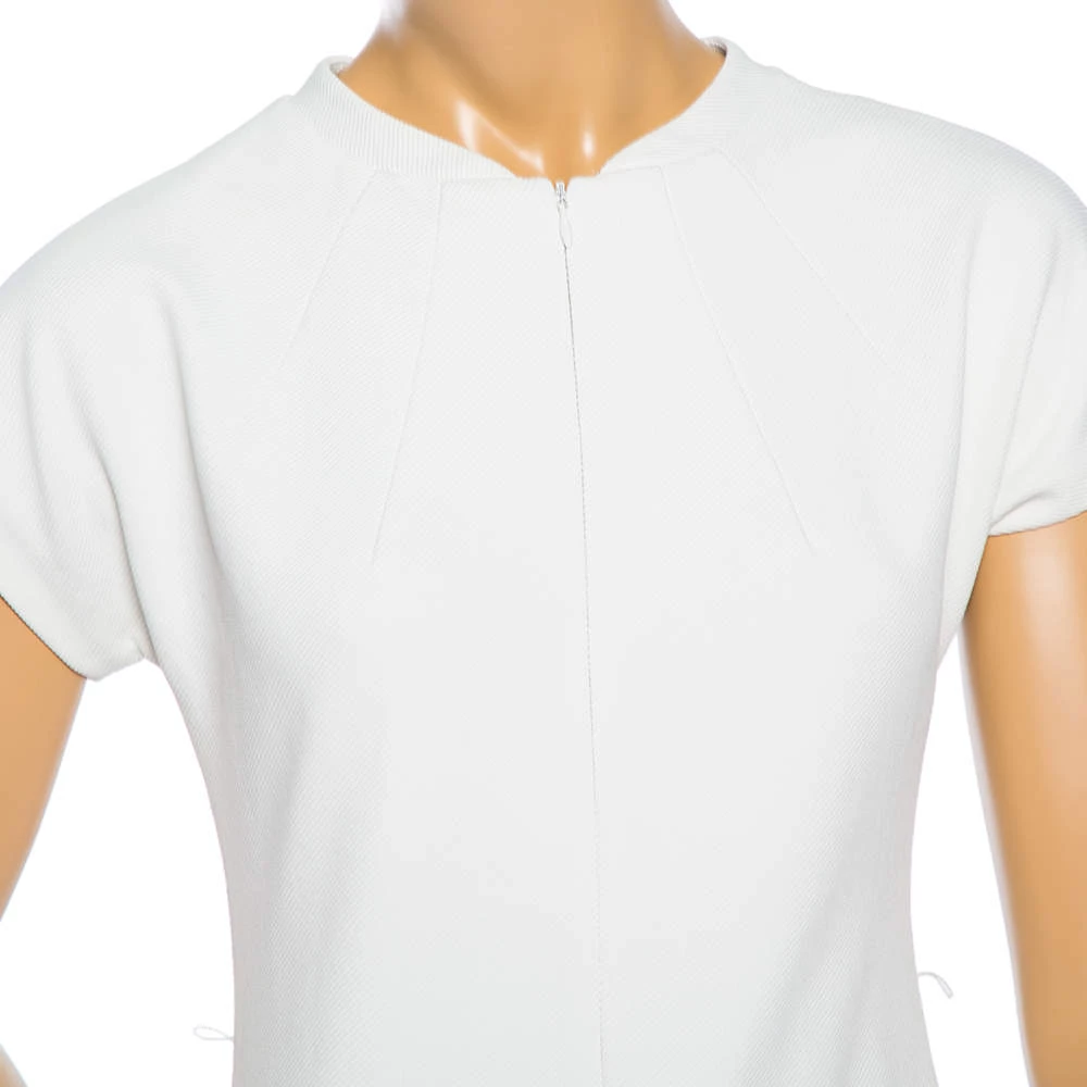 Diane Von Furstenberg White Knit Maizah Short Dress M For Women 4 Diane Von Furstenberg White Knit Maizah Short Dress M For Women - Image 4