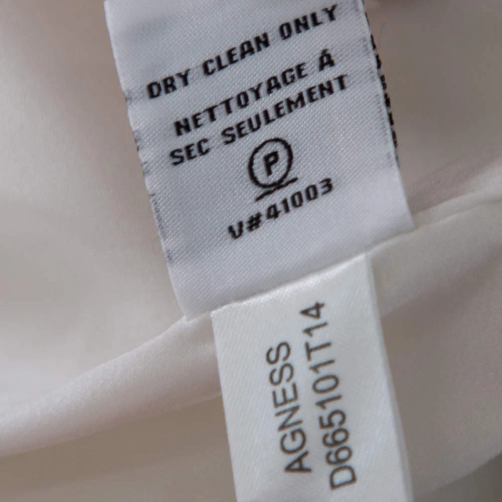 Diane Von Furstenberg White Crepe Pocket Detail Agness Short Dress S For Women 7 Diane Von Furstenberg White Crepe Pocket Detail Agness Short Dress S For Women - Image 7