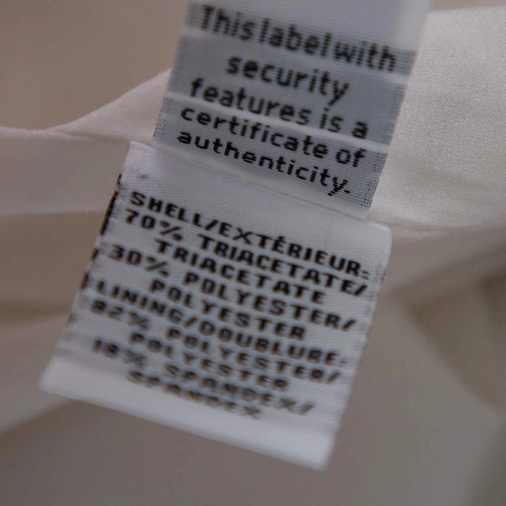 Diane Von Furstenberg White Crepe Pocket Detail Agness Short Dress S For Women 8 Diane Von Furstenberg White Crepe Pocket Detail Agness Short Dress S For Women - Image 8