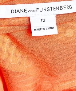Diane Von Furstenberg Neon Orange Sequin Embellished Silk Kei Tunic L For Women 10 Diane Von Furstenberg Neon Orange Sequin Embellished Silk Kei Tunic L For Women -Diane Von Furstenberg shop luxury women diane von furstenberg used clothes p499800 002