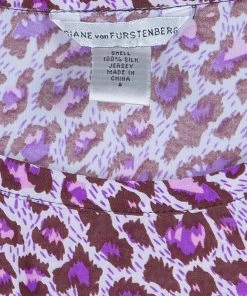 Diane Von Furstenberg Purple New Della Silk Dress S For Women -Diane Von Furstenberg shop luxury women diane von furstenberg used clothes p50130 008