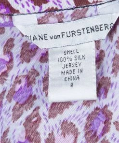 Diane Von Furstenberg Purple New Della Silk Dress S For Women -Diane Von Furstenberg shop luxury women diane von furstenberg used clothes p50130 009