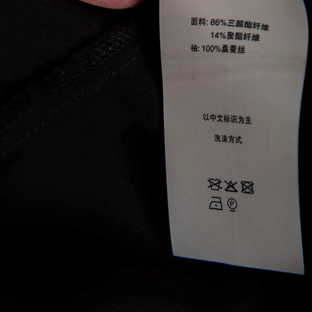 Diane Von Furstenberg Black Satin Klee Sheer Sleeve Wrap Blouse M For Women 9 Diane Von Furstenberg Black Satin Klee Sheer Sleeve Wrap Blouse M For Women - Image 9