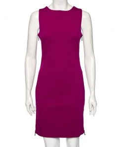 Diane Von Furstenberg Fuchsia Knit Leigh Dress M For Women
