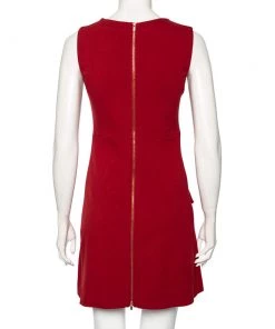 Diane Von Furstenberg Red Knit Sleeveless Carpreena Mini Dress S For Women -Diane Von Furstenberg shop luxury women diane von furstenberg used clothes p514886 006