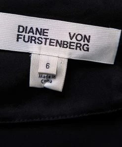 Diane Von Furstenberg Black Floral Printed Silk Belted Jumpsuit M For Women -Diane Von Furstenberg shop luxury women diane von furstenberg used clothes p514957 006