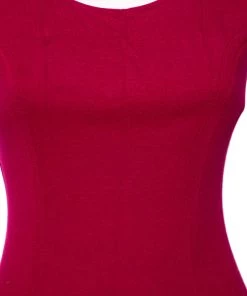 Diane Von Furstenberg Berry Pink Jersey Manette Sheath Dress S For Women -Diane Von Furstenberg shop luxury women diane von furstenberg used clothes p518563 002