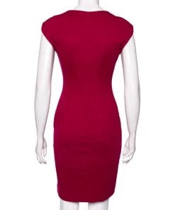 Diane Von Furstenberg Berry Pink Jersey Manette Sheath Dress S For Women -Diane Von Furstenberg shop luxury women diane von furstenberg used clothes p518563 004