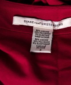 Diane Von Furstenberg Berry Pink Jersey Manette Sheath Dress S For Women -Diane Von Furstenberg shop luxury women diane von furstenberg used clothes p518563 005