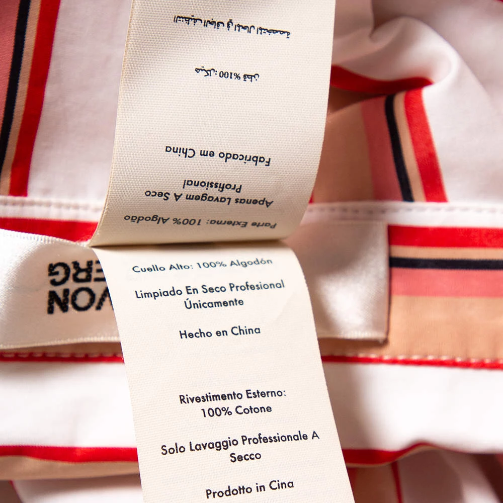 Diane Von Furstenberg White Striped Cotton Belted Oversized Shirt Dress XS For Women 7 Diane Von Furstenberg White Striped Cotton Belted Oversized Shirt Dress XS For Women - Image 7