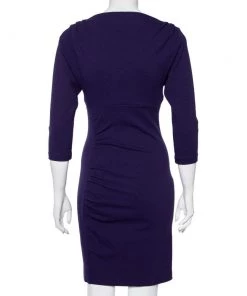 Diane Von Furstenberg Purple Knit Basuto Short Dress S For Women -Diane Von Furstenberg shop luxury women diane von furstenberg used clothes p534773 005
