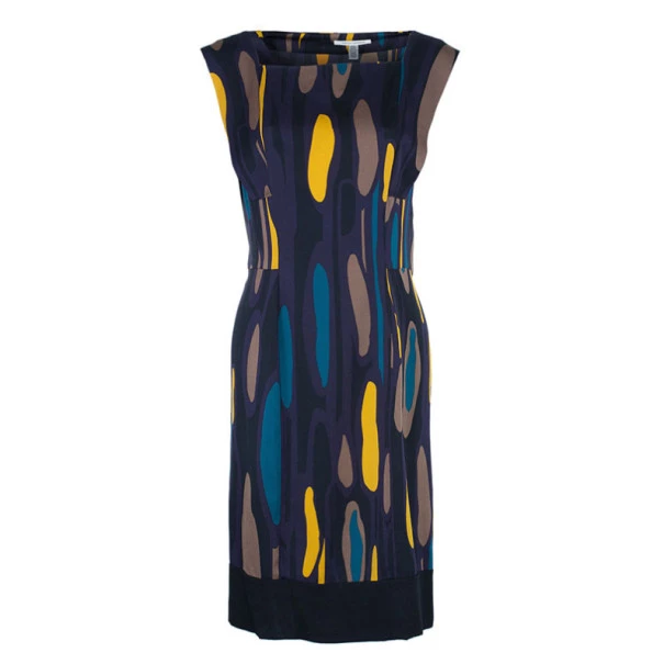 Diane Von Furstenberg Samuella Printed Shift Dress L For Women 1 Diane Von Furstenberg Samuella Printed Shift Dress L For Women