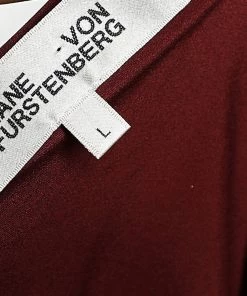 Diane Von Furstenberg Burgundy Leopard Pattern Devore Katherine Wrap Dress L For Women 10 Diane Von Furstenberg Burgundy Leopard Pattern Devore Katherine Wrap Dress L For Women -Diane Von Furstenberg shop luxury women diane von furstenberg used clothes p551158 005