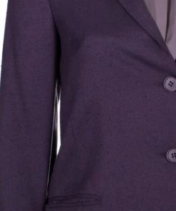 Diane Von Furstenberg Plum Plaxico Blazer S For Women -Diane Von Furstenberg shop luxury women diane von furstenberg used clothes p5526 005