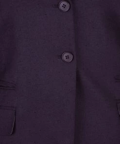 Diane Von Furstenberg Plum Plaxico Blazer S For Women -Diane Von Furstenberg shop luxury women diane von furstenberg used clothes p5526 006