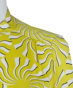 Diane Von Furstenberg Yellow Print Tassel Tie-up Tunic Dress M For Women 14 Diane Von Furstenberg Yellow Print Tassel Tie-up Tunic Dress M For Women -Diane Von Furstenberg shop luxury women diane von furstenberg used clothes p55263 004