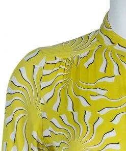 Diane Von Furstenberg Yellow Print Tassel Tie-up Tunic Dress M For Women 15 Diane Von Furstenberg Yellow Print Tassel Tie-up Tunic Dress M For Women -Diane Von Furstenberg shop luxury women diane von furstenberg used clothes p55263 005